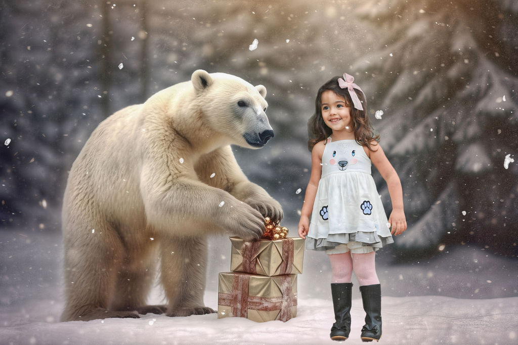 Polar Pals Dress Set