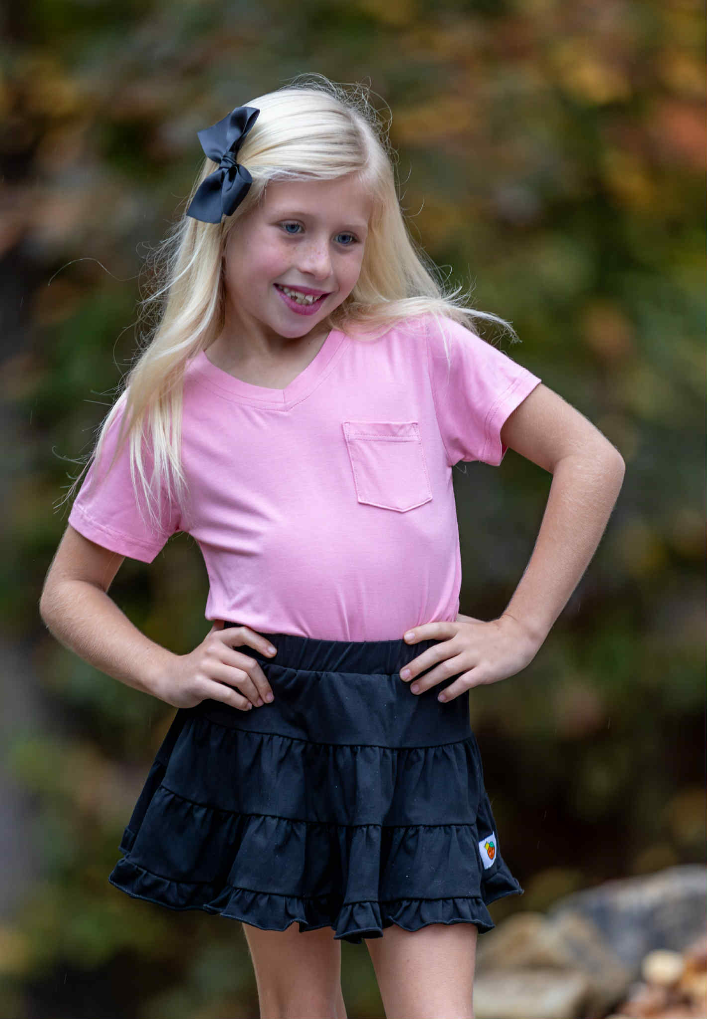 Classic Black Skort