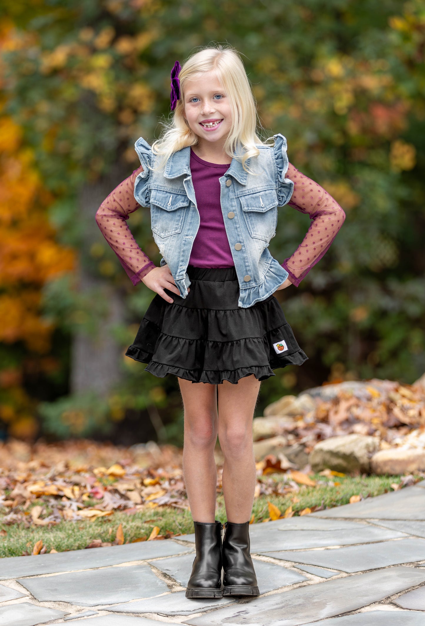 Classic Black Skort