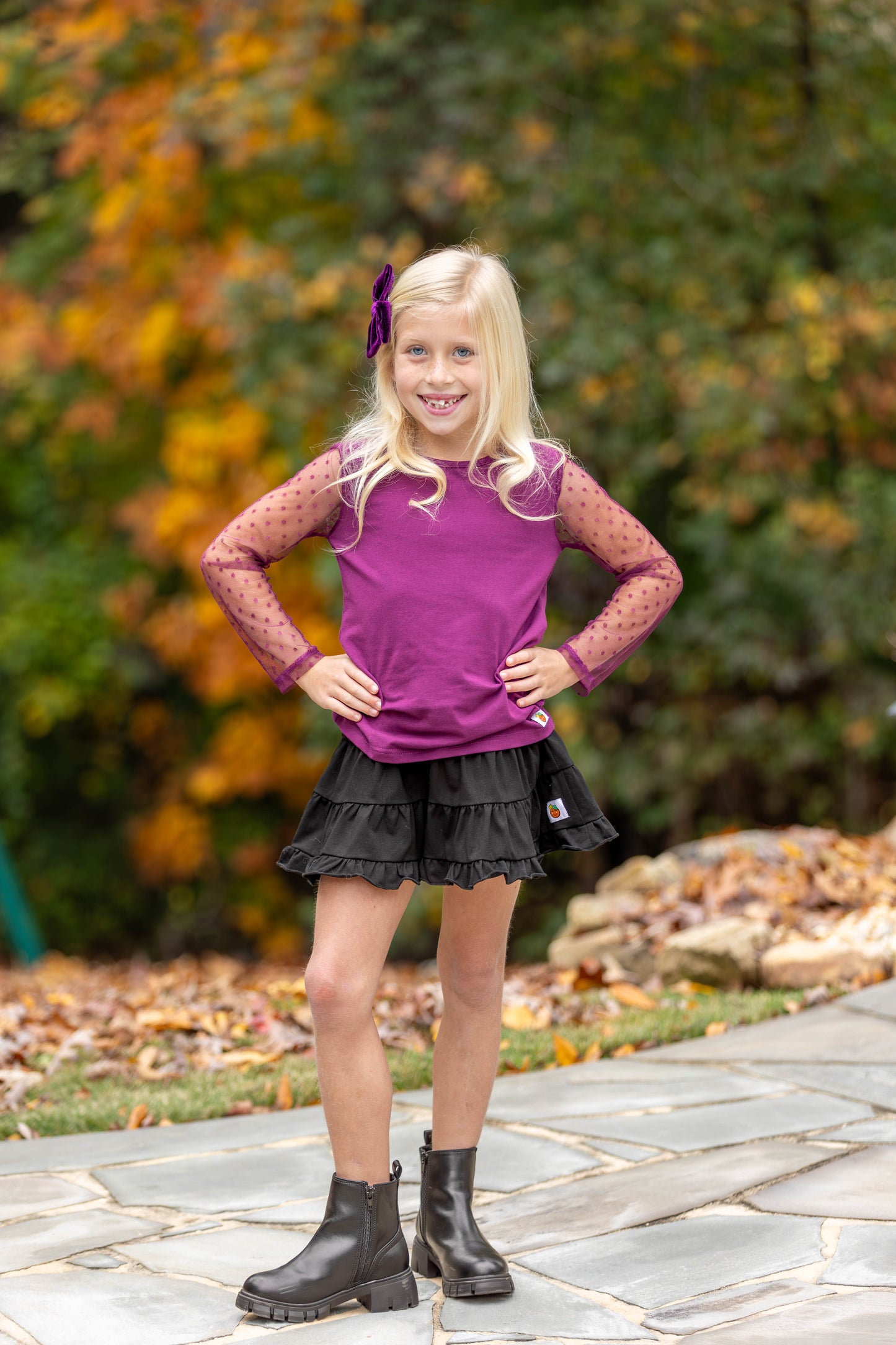 Classic Black Skort