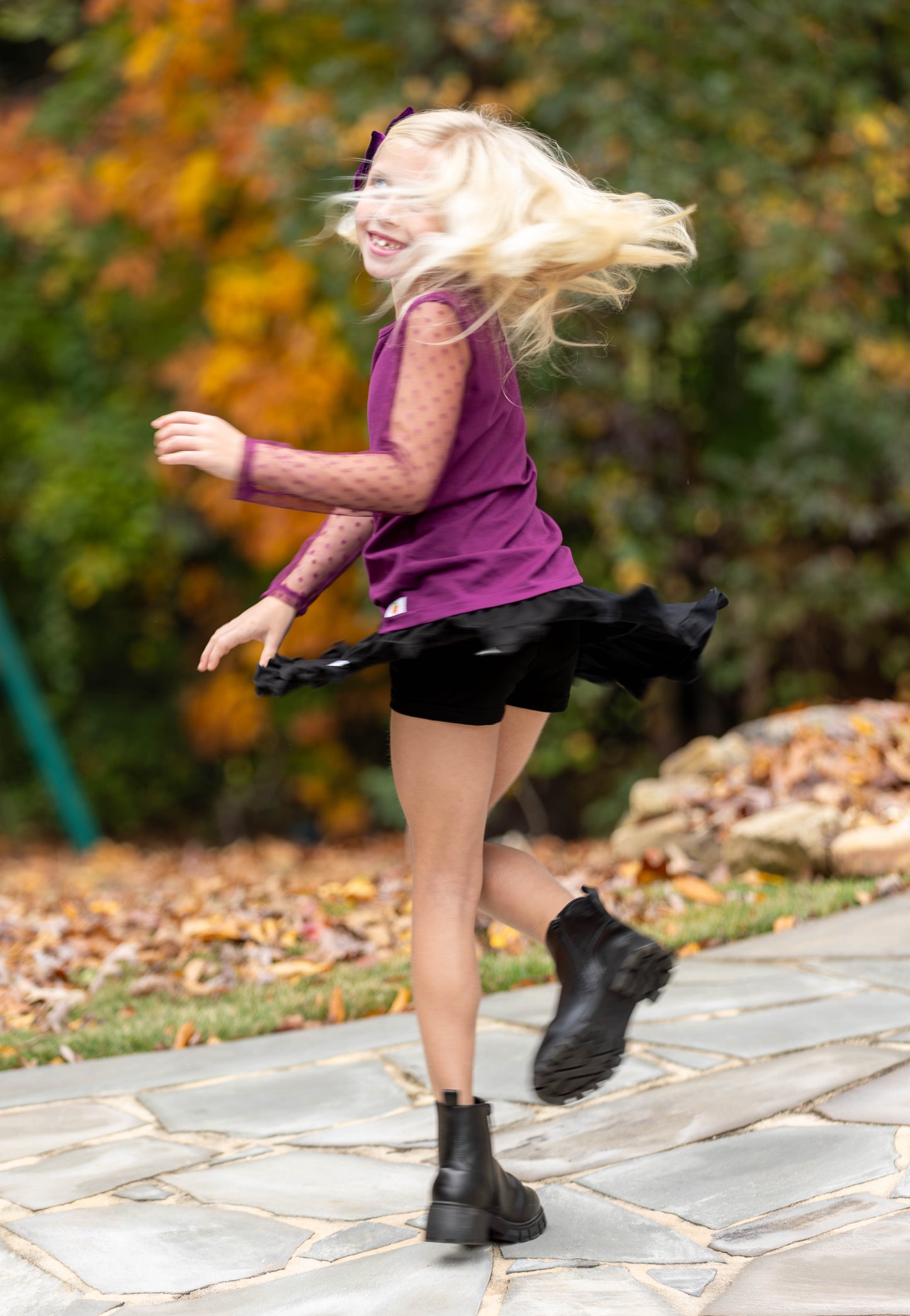 Classic Black Skort