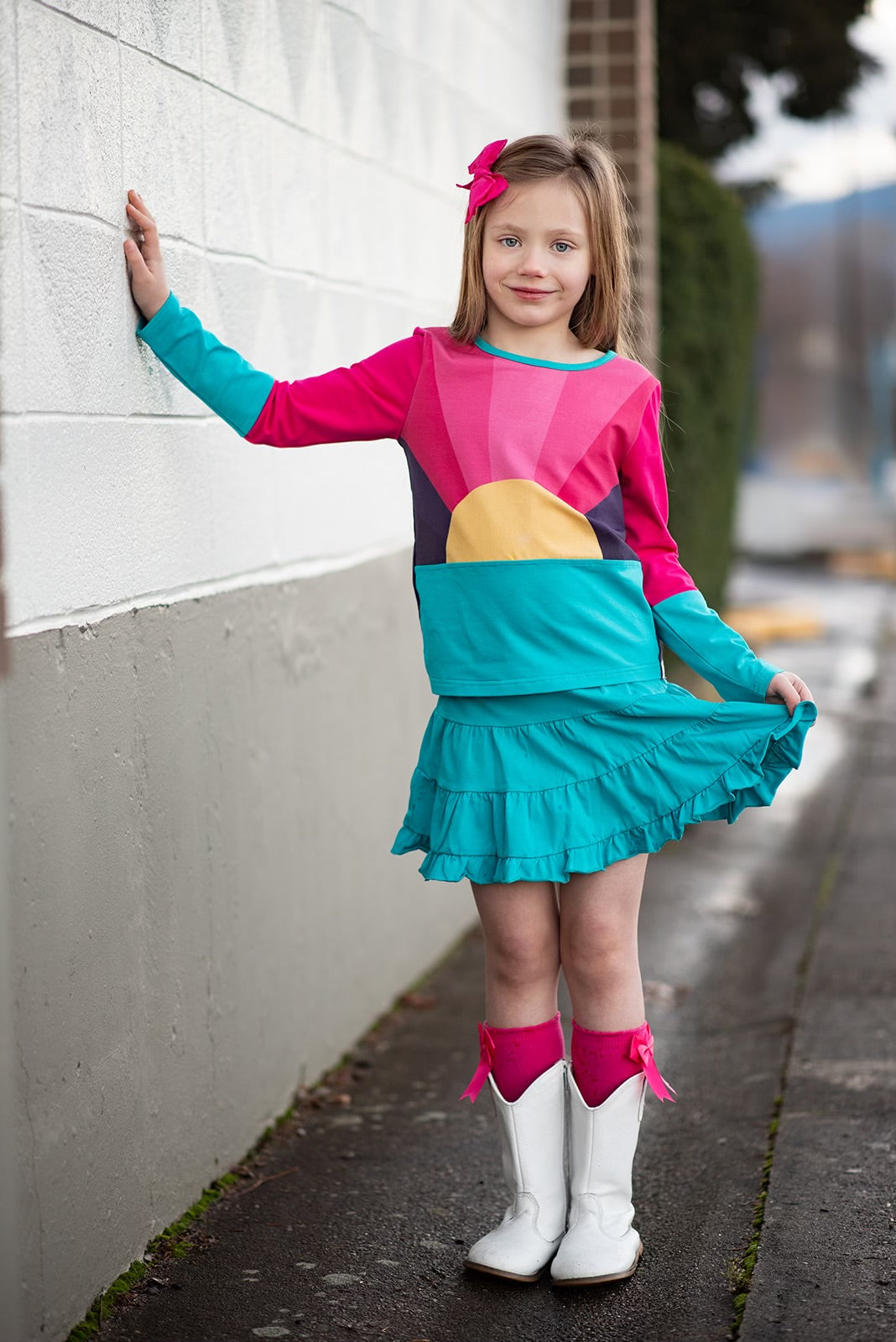 Bright Teal Skort