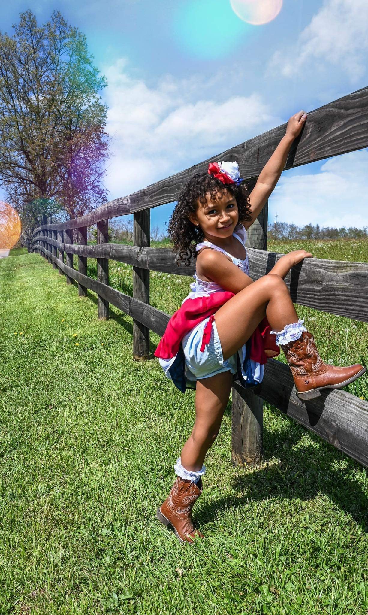 Red, White and Royal Dress
