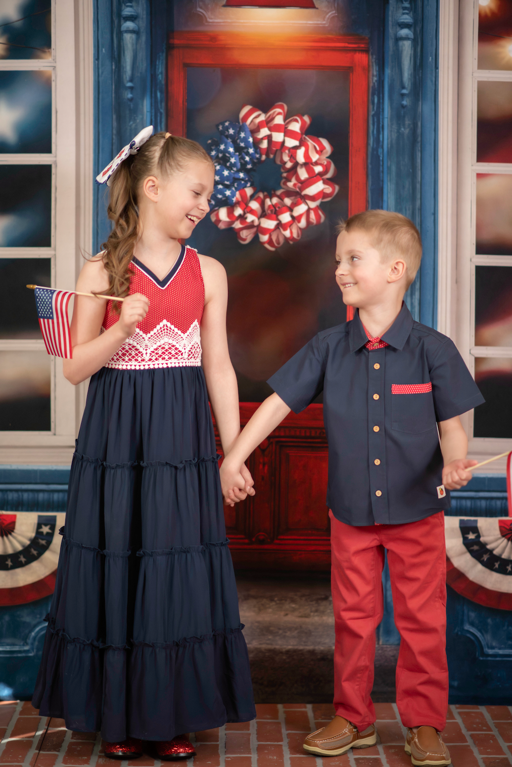 Red, White, & Beautiful Maxi Dress