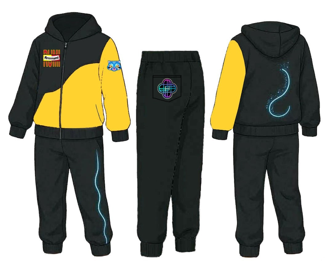 Rumi Black & Yellow Takedown Tracksuit