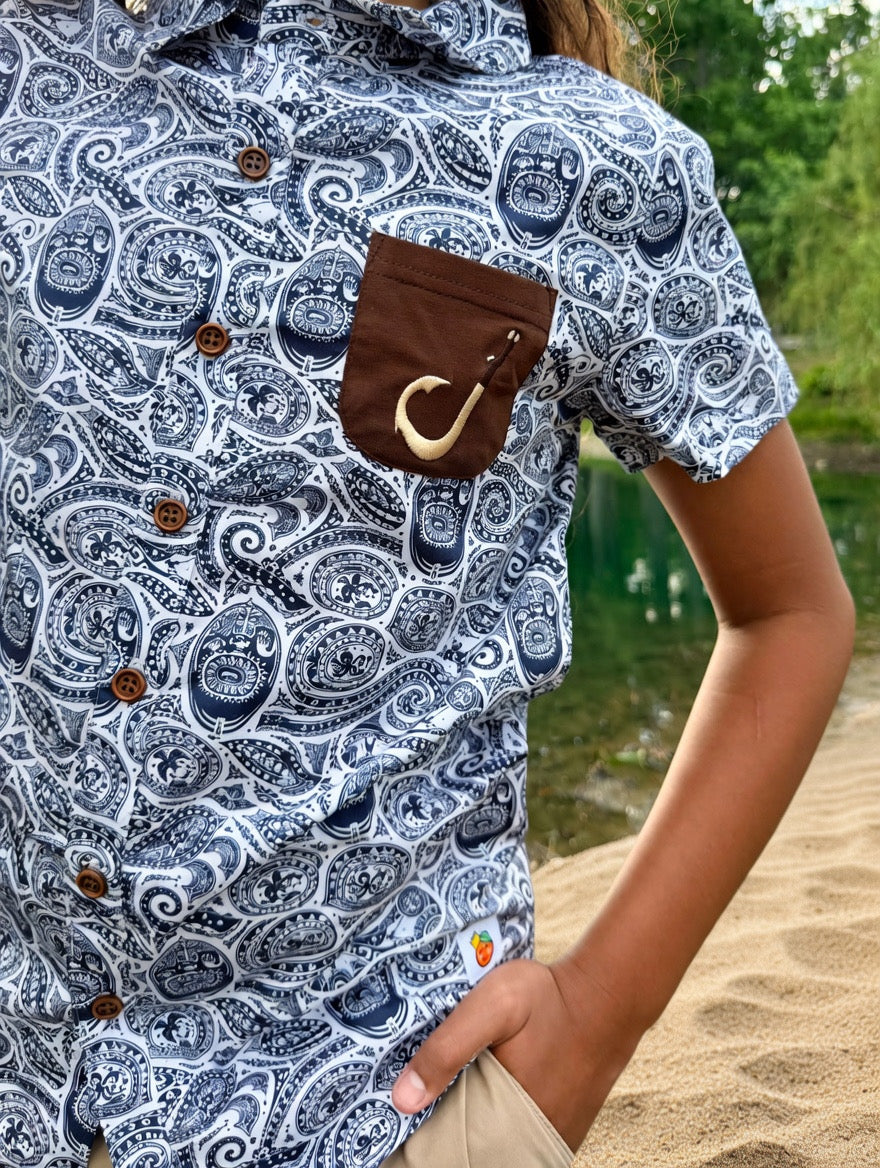 Island Vibes Button-Up Shirt