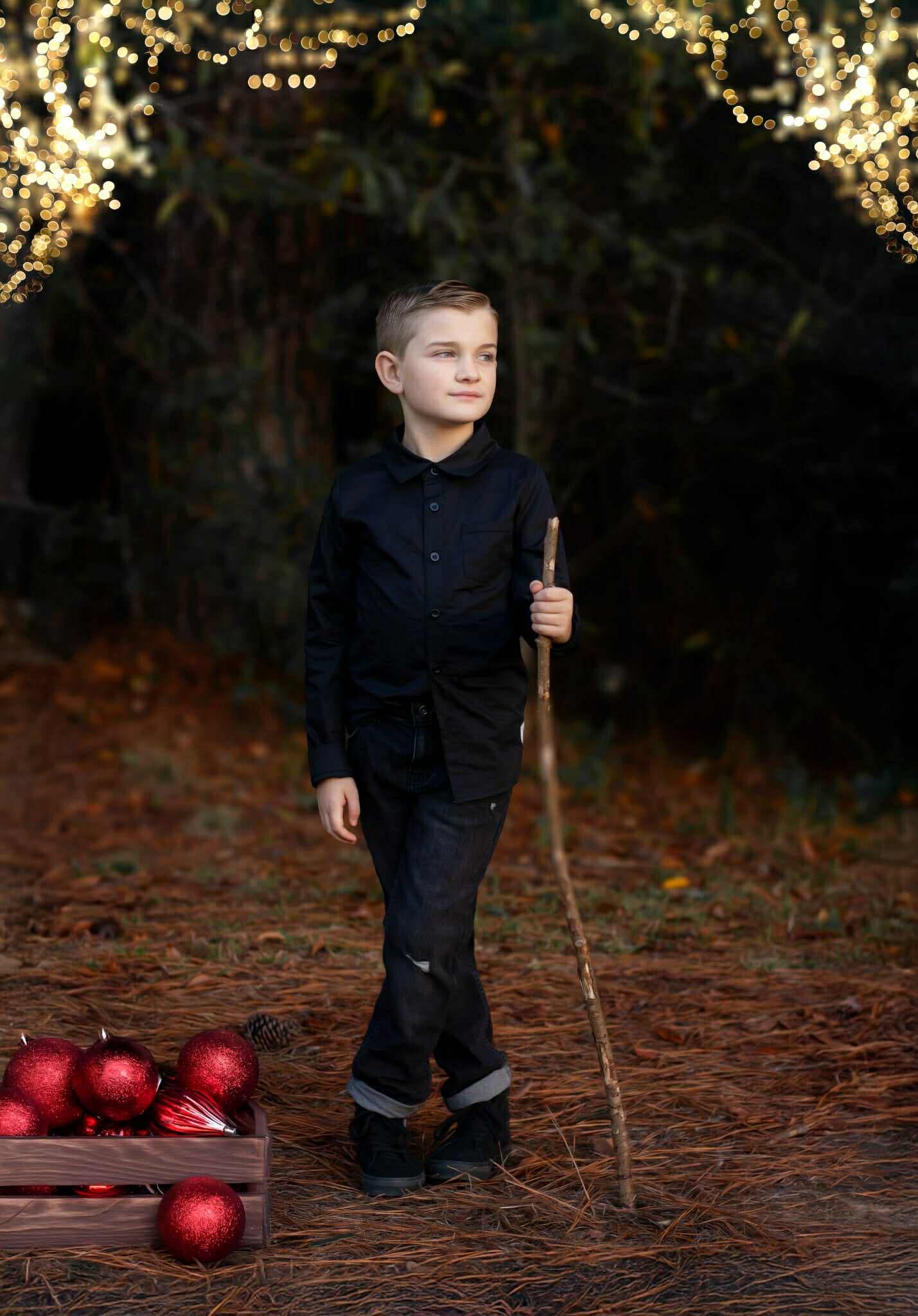 Midnight Classic Black Button-Up Shirt