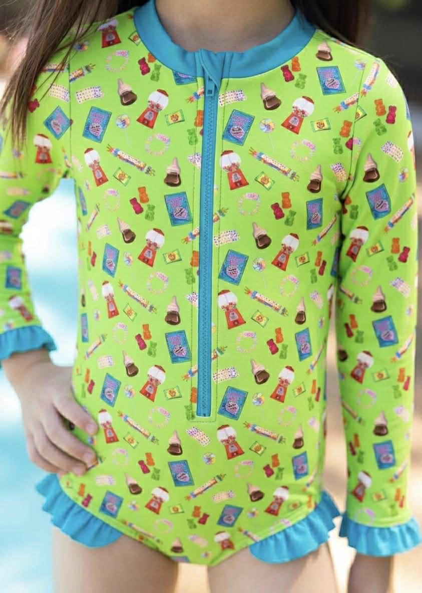Candy Shop 3.0 One Piece Rash-Guard