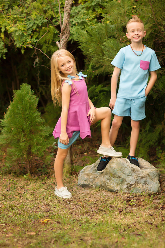 Blueberry Smoothie Shirt and Shorts Set (Unisex)