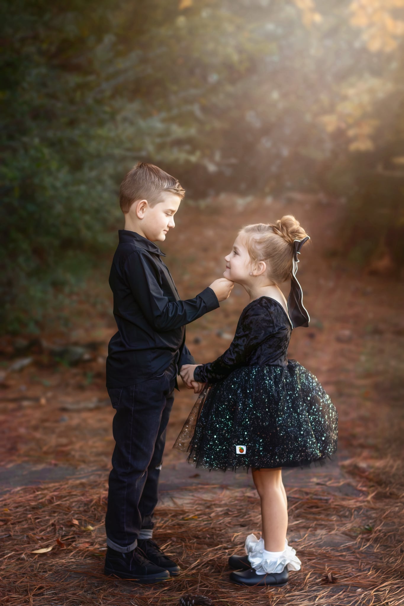 Midnight Classic Black Button-Up Shirt