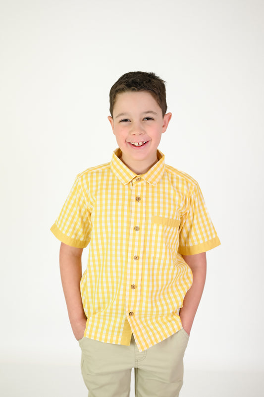 Sunny Gingham Button Up