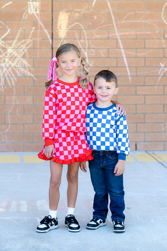 Checkmate Pink/Red Top & Skort