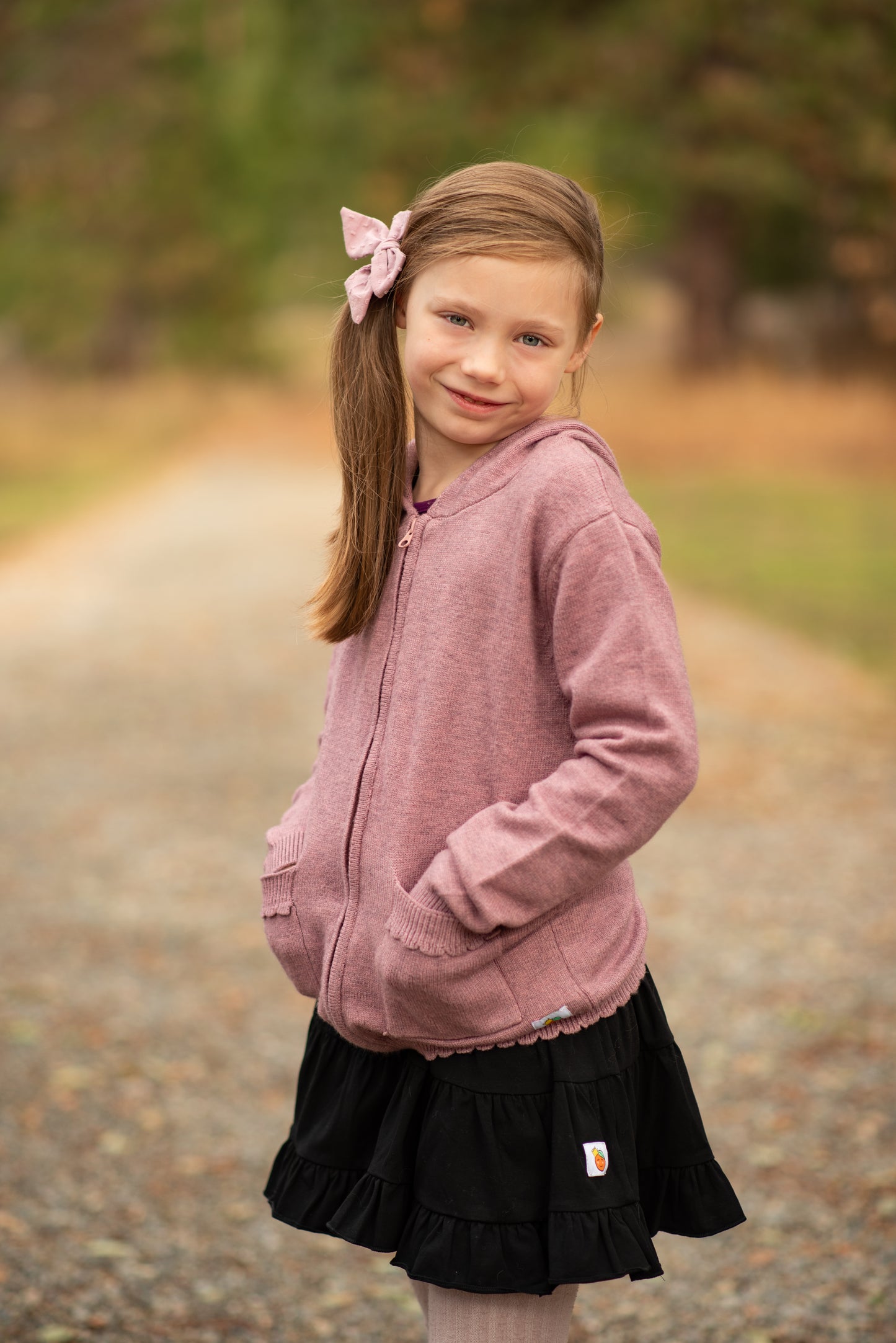 Wonderknit Mauve Zip-up Tassel-Hoodie