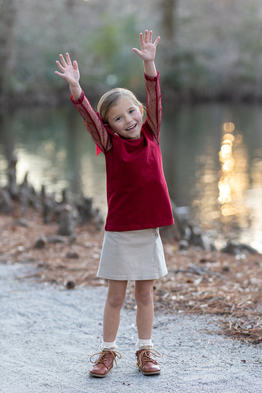 Cranberry Kiss Layering Shirt