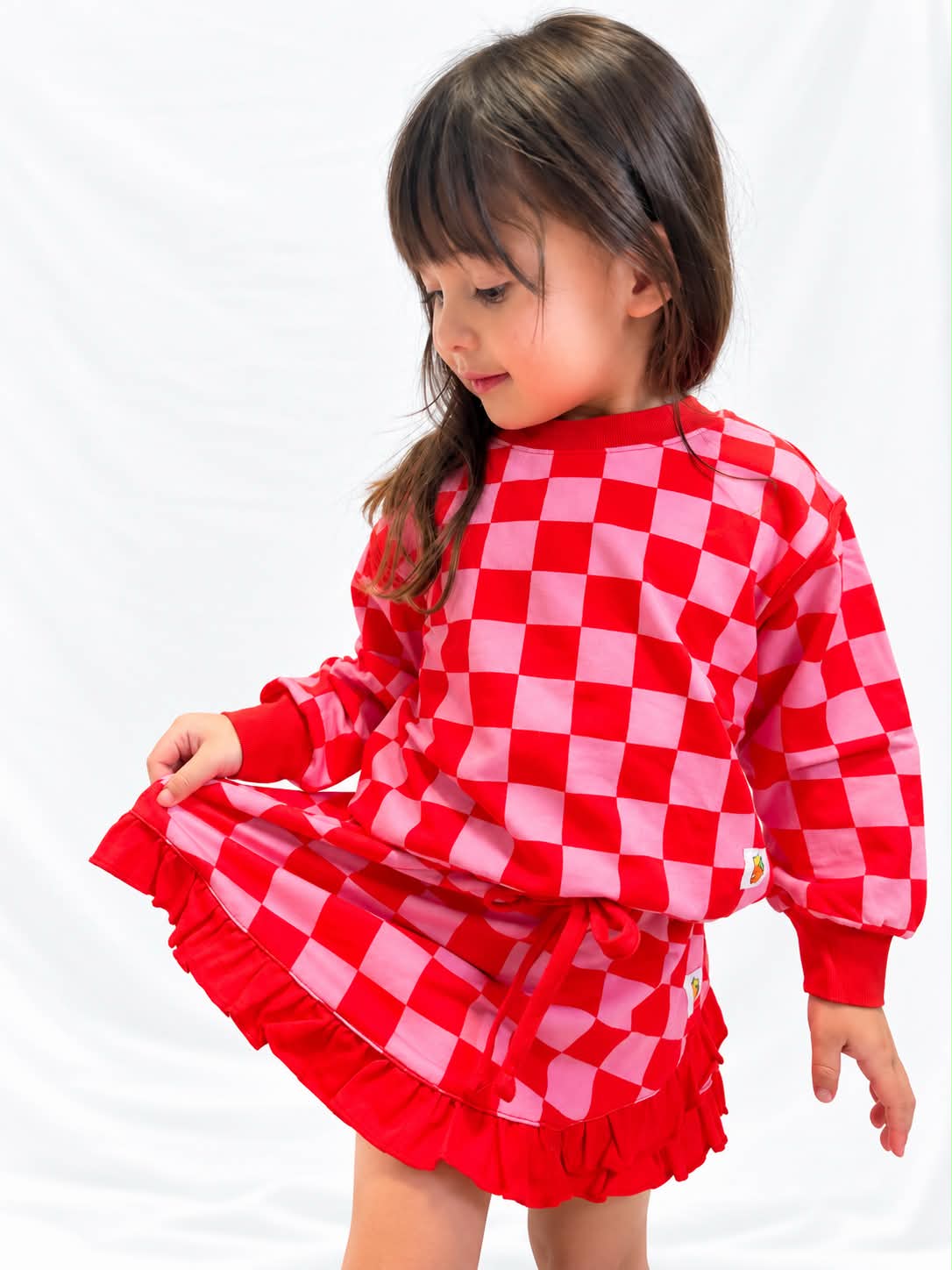Checkmate Pink/Red Top & Skort