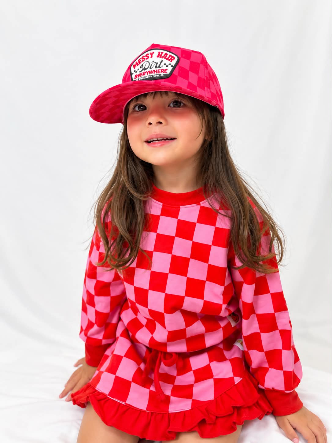 Checkmate Pink/Red Top & Skort
