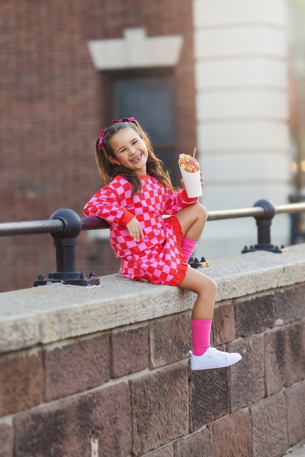 Checkmate Pink/Red Top & Skort